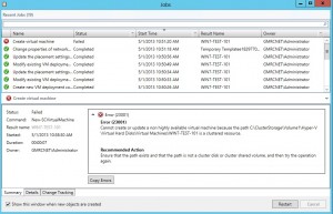 VMM error