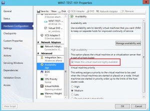 VM high availability