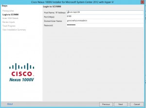 Authenticate to SCVMM